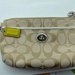 Coach clutch wristlet